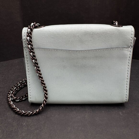 Coach Parker Light Blue Shoulder Bag Crossbody Purse - Picture 3 of 15